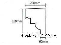 产品分解图型 - 檐口线，型号：SX311-YK-3，规格：230x310mm(3) - 来宾三象EPS建材 lb.sx311.cc